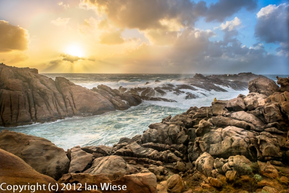 Stormy sunset at Canal Rocks